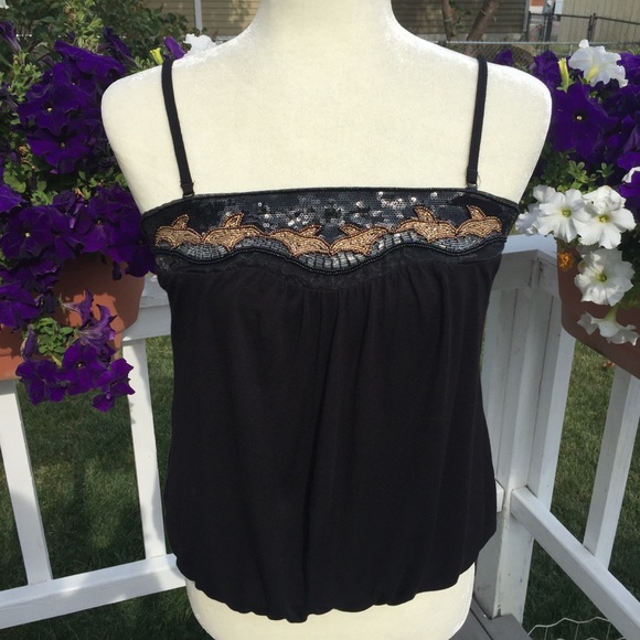 H & M Beautiful Beaded Top. size S - Picture 2 of 9